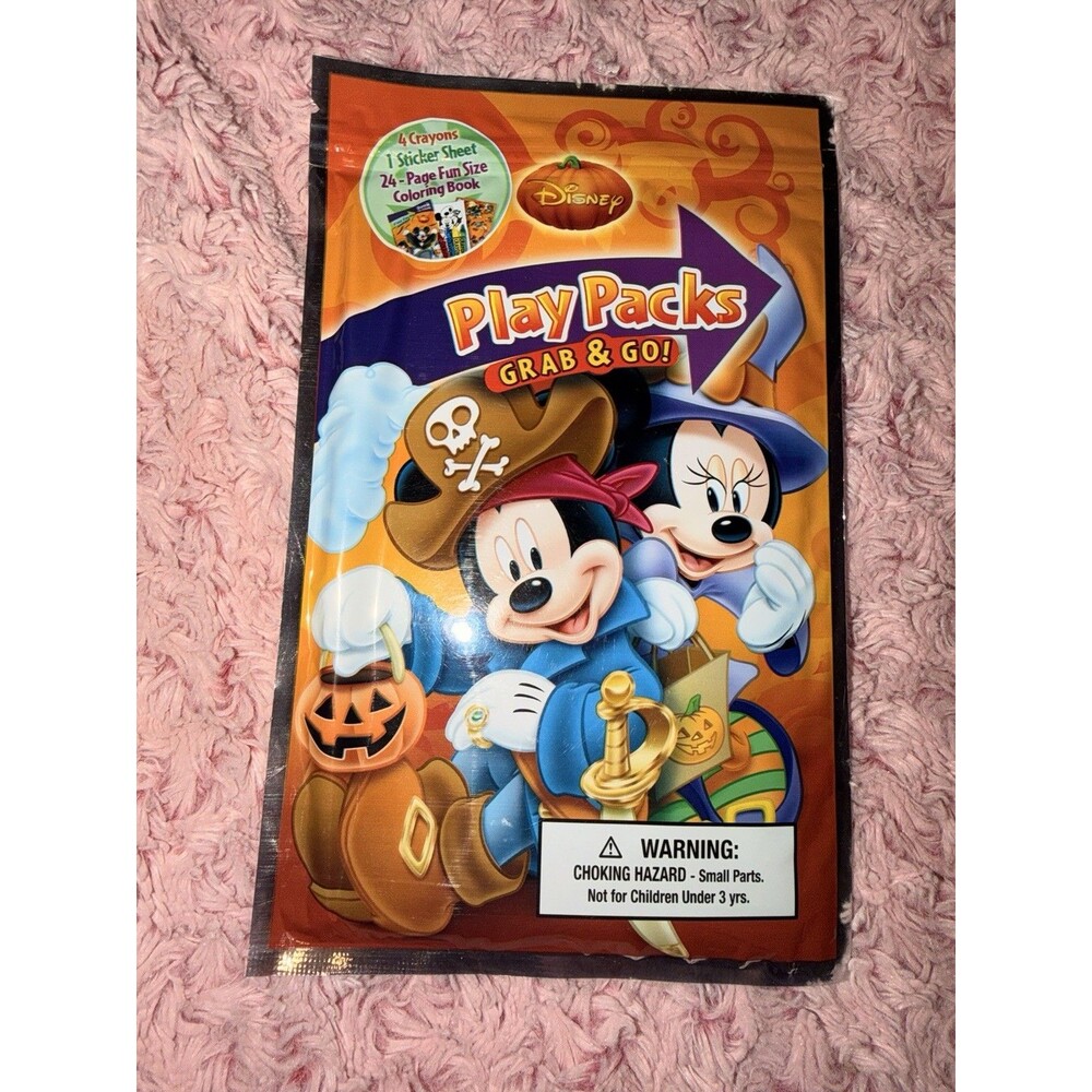 Disney Mickey & Minnie Grab & Go Play Pack Party Favor Halloween Fun Spooky